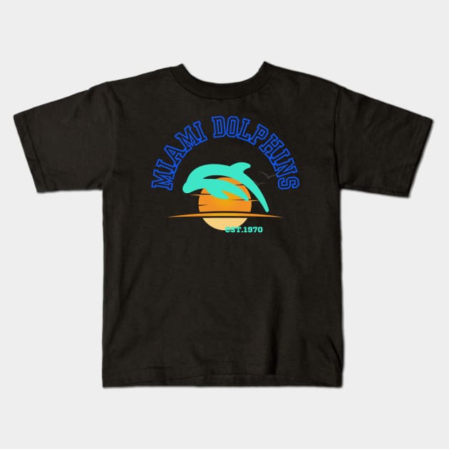 Miami Dolphins Kids T-Shirt by Benjamin Customs